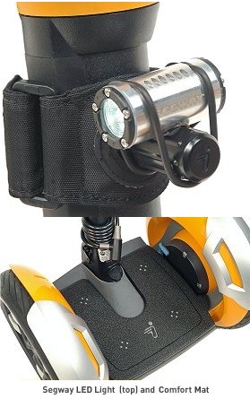 Comfort Mat (top) and Segway LED Light