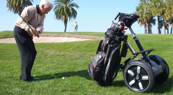 The Segway GT on the golf course.